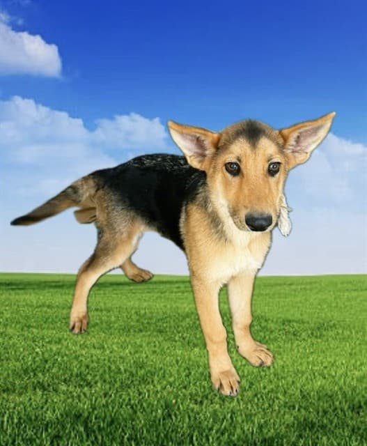 Clyde, a German Shepherd, available for adoption